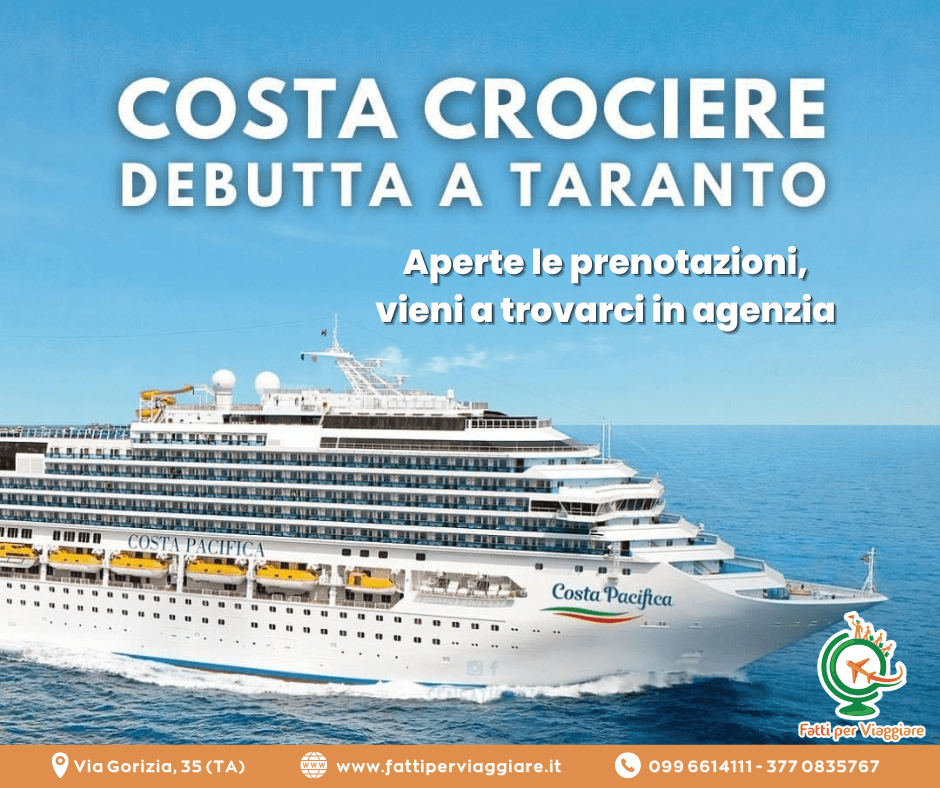 Costa Crociere debutta a Taranto nel 2023